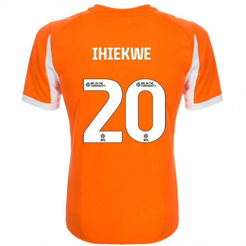 Danxen Kinderen Michael Ihiekwe #20 Oranje Wit Thuisshirt Thuistenue 2025/26 T-Shirt
