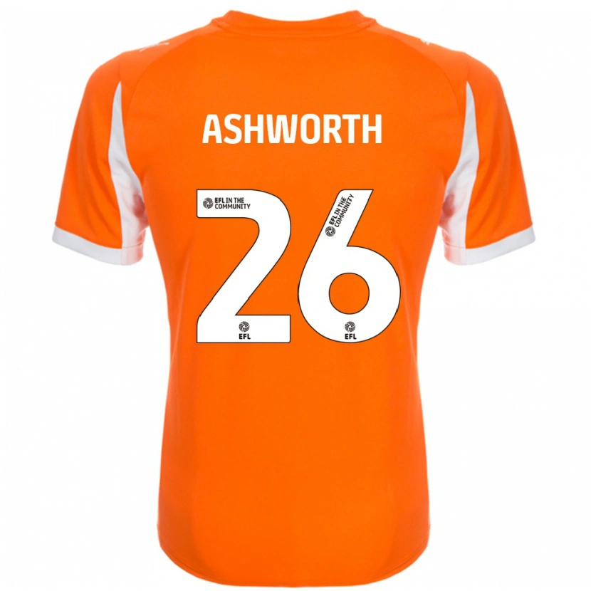 Danxen Kinderen Zac Ashworth #26 Oranje Wit Thuisshirt Thuistenue 2025/26 T-Shirt