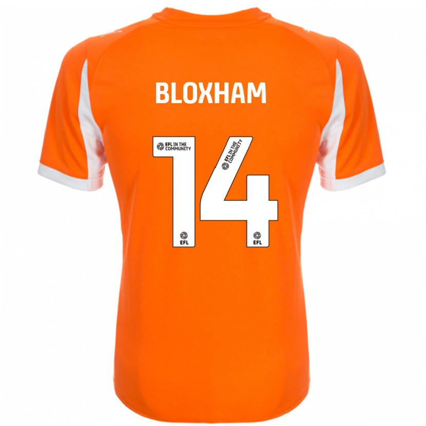Danxen Kinderen Tom Bloxham #14 Oranje Wit Thuisshirt Thuistenue 2025/26 T-Shirt