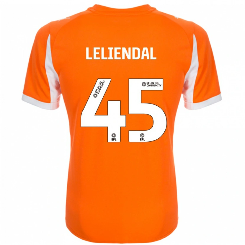 Danxen Kinderen Ky-Mani Leliendal #45 Oranje Wit Thuisshirt Thuistenue 2025/26 T-Shirt