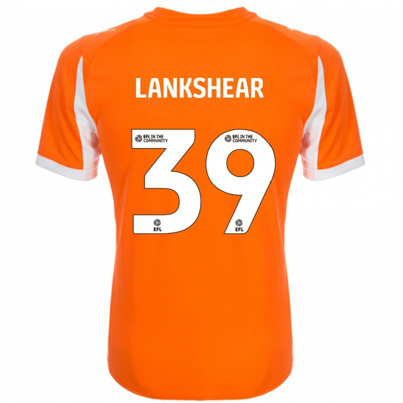 Danxen Kinderen Alex Lankshear #39 Oranje Wit Thuisshirt Thuistenue 2025/26 T-Shirt
