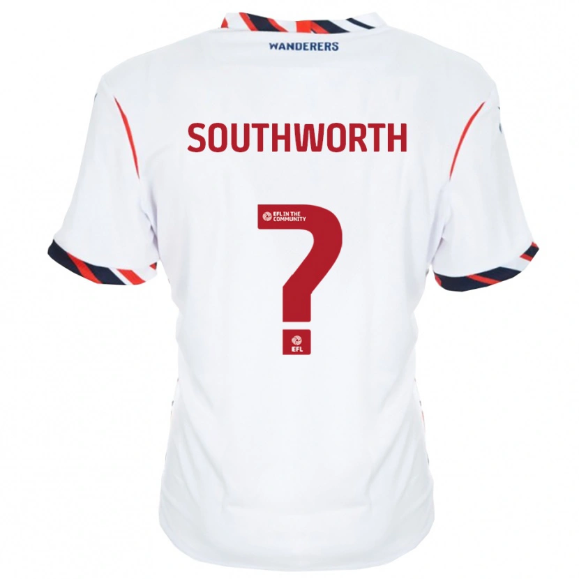 Danxen Kinderen Ellie Southworth #0 Wit Rood Thuisshirt Thuistenue 2025/26 T-Shirt