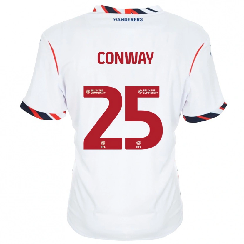Danxen Kinderen Max Conway #25 Wit Rood Thuisshirt Thuistenue 2025/26 T-Shirt