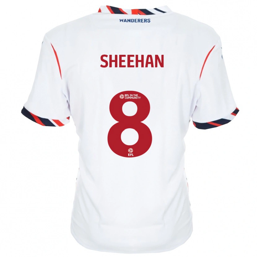 Danxen Kinderen Josh Sheehan #8 Wit Rood Thuisshirt Thuistenue 2025/26 T-Shirt