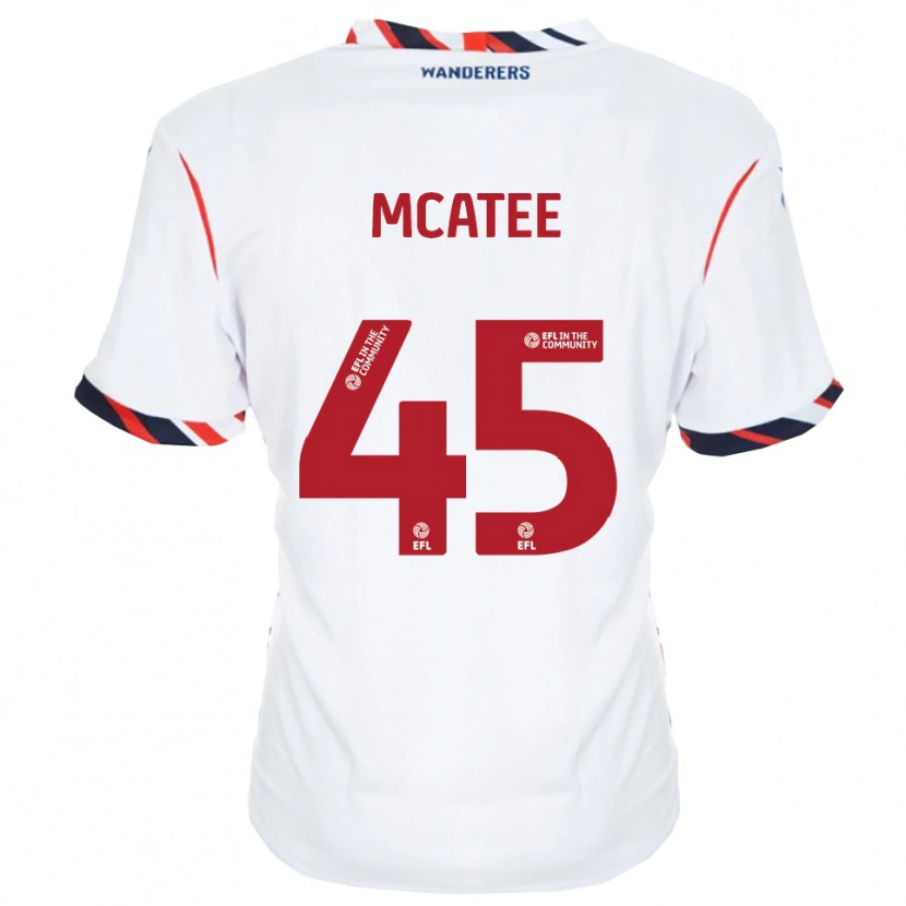Danxen Kinderen John Mcatee #45 Wit Rood Thuisshirt Thuistenue 2025/26 T-Shirt