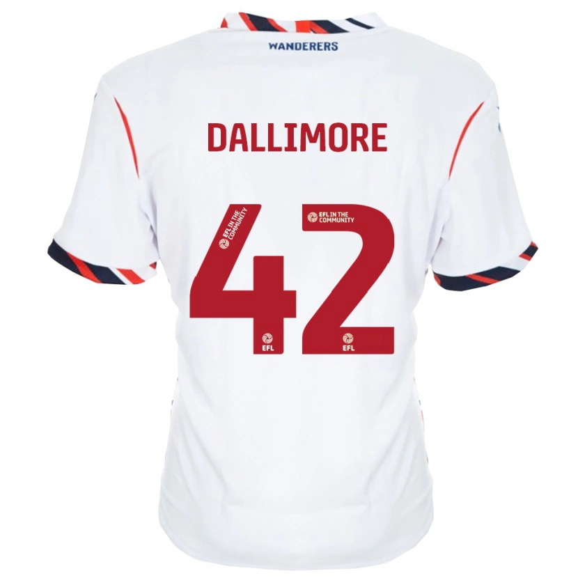Danxen Kinderen Jack Dallimore #42 Wit Rood Thuisshirt Thuistenue 2025/26 T-Shirt