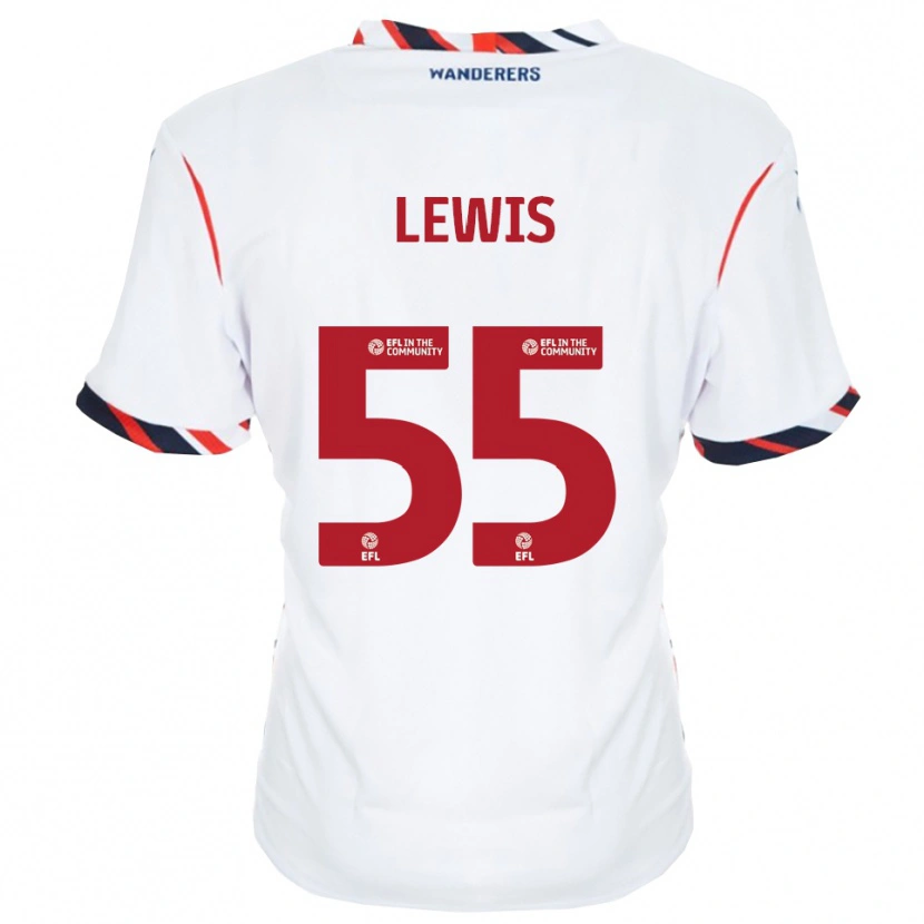 Danxen Kinderen Conor Lewis #55 Wit Rood Thuisshirt Thuistenue 2025/26 T-Shirt