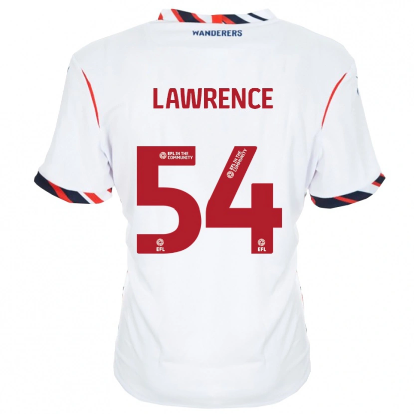Danxen Kinderen Daeshon Lawrence #54 Wit Rood Thuisshirt Thuistenue 2025/26 T-Shirt
