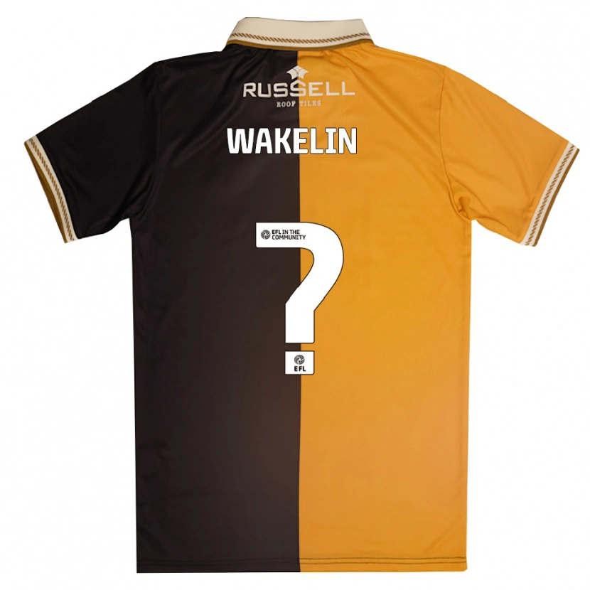 Danxen Kinderen Ronny Wakelin #0 Geel Zwart Thuisshirt Thuistenue 2025/26 T-Shirt