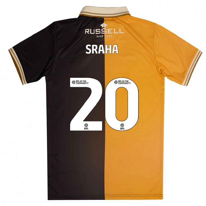 Danxen Kinderen Jason Sraha #20 Geel Zwart Thuisshirt Thuistenue 2025/26 T-Shirt