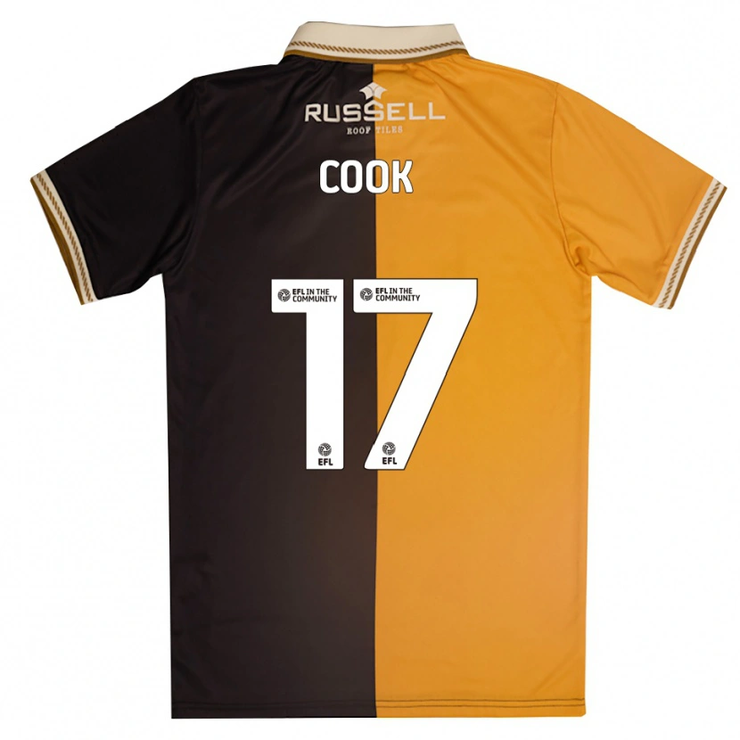 Danxen Kinderen Spencer Cook #17 Geel Zwart Thuisshirt Thuistenue 2025/26 T-Shirt