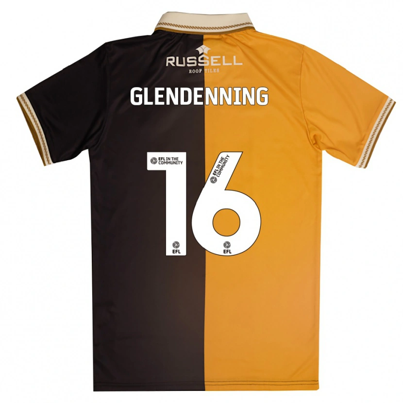 Danxen Kinderen Cloe Glendenning #16 Geel Zwart Thuisshirt Thuistenue 2025/26 T-Shirt