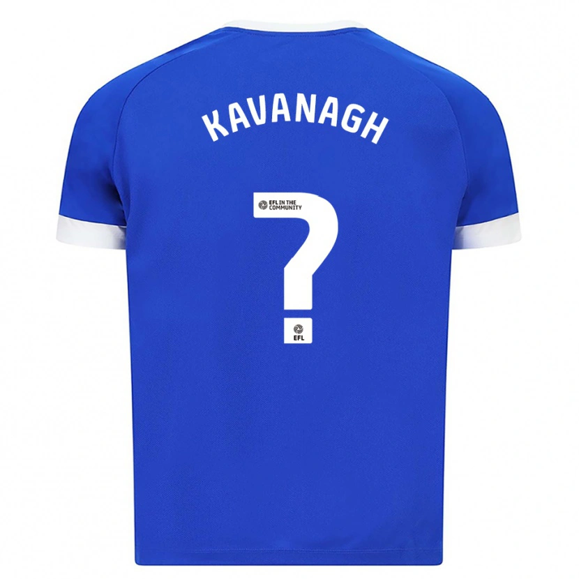Danxen Kinderen Ryan Kavanagh #0 Blauw Wit Thuisshirt Thuistenue 2025/26 T-Shirt