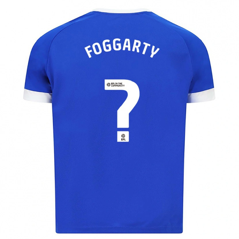 Danxen Kinderen Corey Foggarty #0 Blauw Wit Thuisshirt Thuistenue 2025/26 T-Shirt
