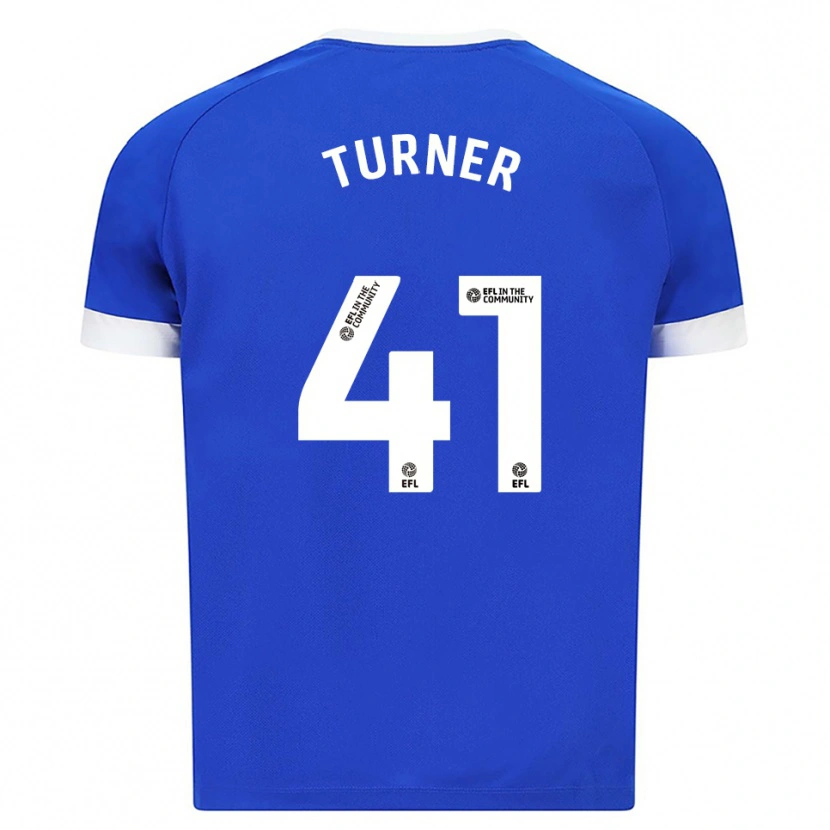 Danxen Kinderen Matthew Turner #41 Blauw Wit Thuisshirt Thuistenue 2025/26 T-Shirt