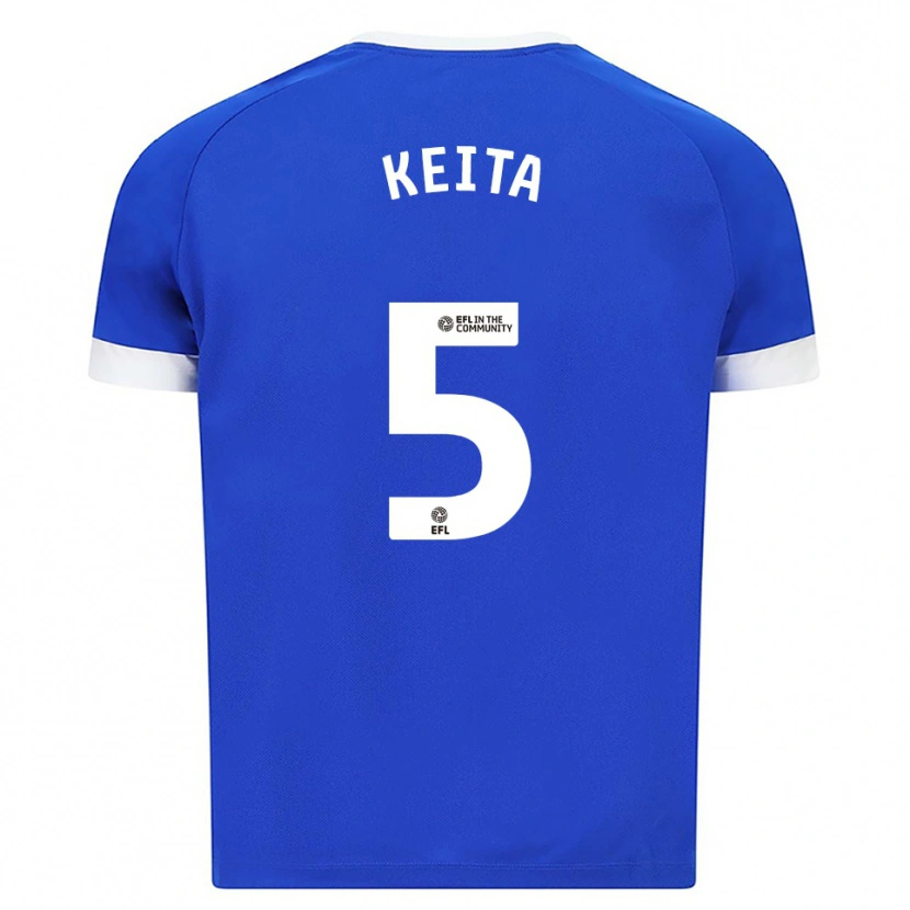 Danxen Kinderen Gabriel Keita #5 Blauw Wit Thuisshirt Thuistenue 2025/26 T-Shirt