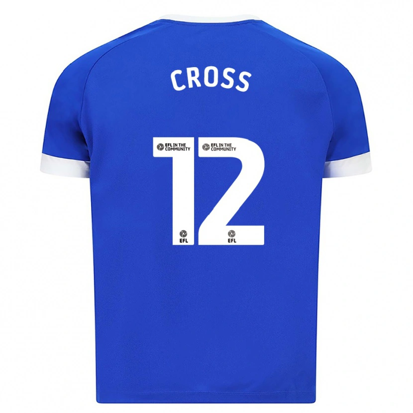 Danxen Kinderen Alex Cross #12 Blauw Wit Thuisshirt Thuistenue 2025/26 T-Shirt