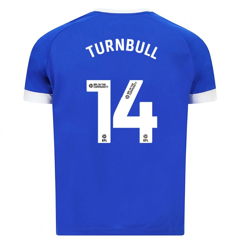Danxen Kinderen David Turnbull #14 Blauw Wit Thuisshirt Thuistenue 2025/26 T-Shirt