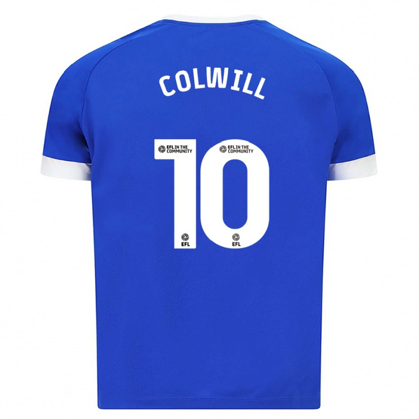 Danxen Kinderen Rubin Colwill #10 Blauw Wit Thuisshirt Thuistenue 2025/26 T-Shirt
