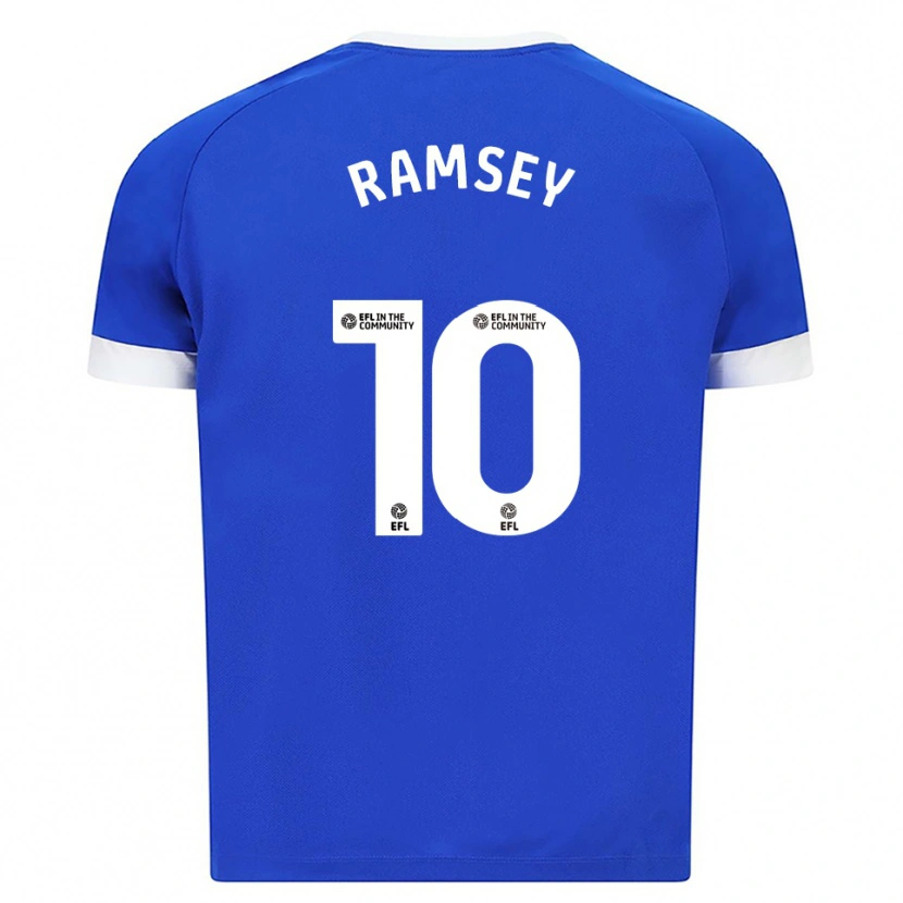 Danxen Kinderen Aaron Ramsey #10 Blauw Wit Thuisshirt Thuistenue 2025/26 T-Shirt