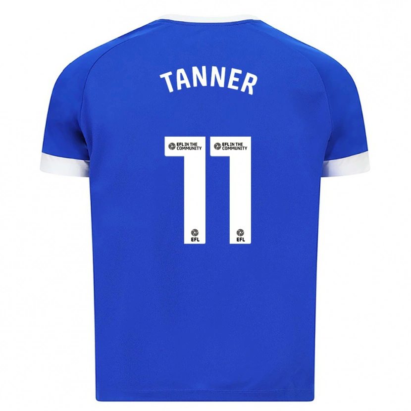 Danxen Kinderen Ollie Tanner #11 Blauw Wit Thuisshirt Thuistenue 2025/26 T-Shirt