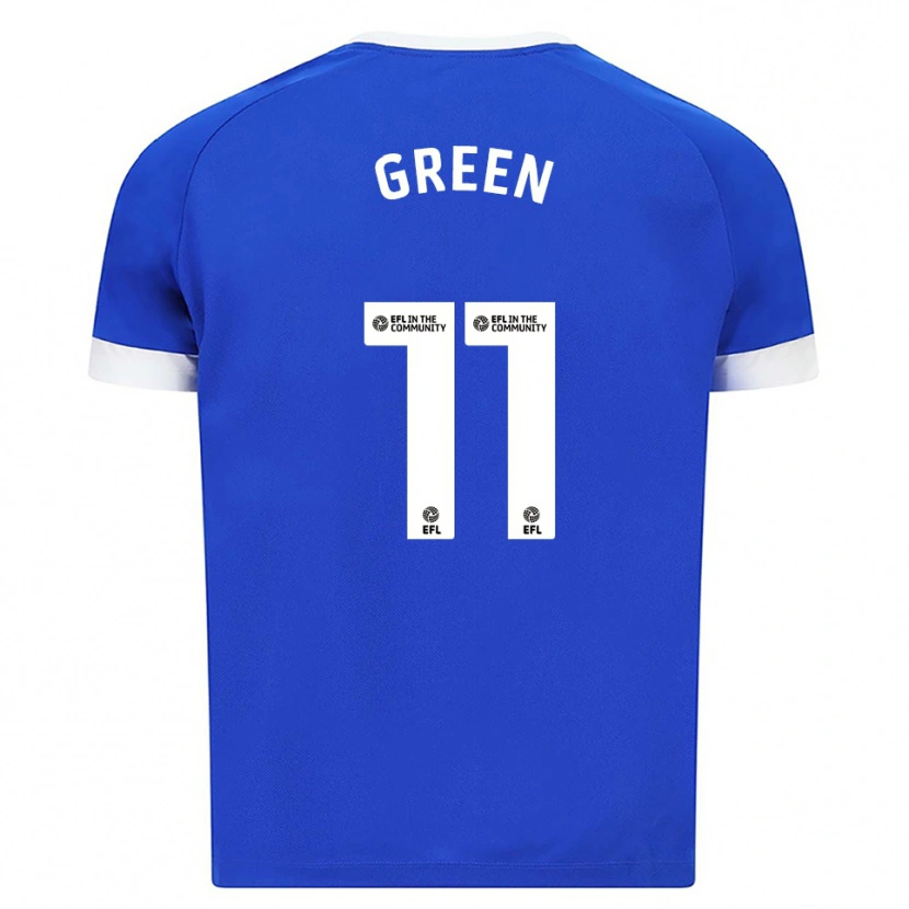 Danxen Kinderen Danielle Green #11 Blauw Wit Thuisshirt Thuistenue 2025/26 T-Shirt