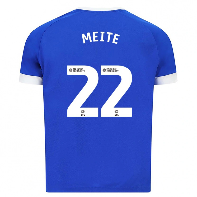 Danxen Kinderen Yakou Méïté #22 Blauw Wit Thuisshirt Thuistenue 2025/26 T-Shirt