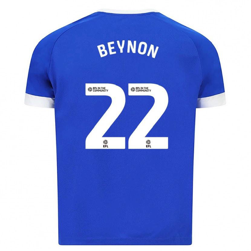 Danxen Kinderen Emma Beynon #22 Blauw Wit Thuisshirt Thuistenue 2025/26 T-Shirt
