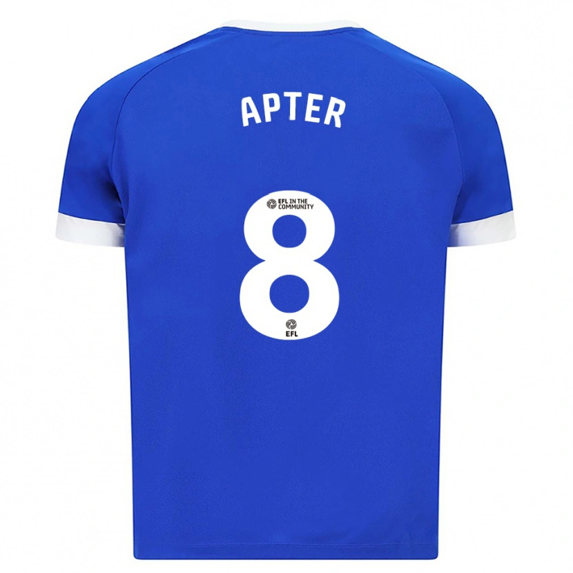 Danxen Kinderen Matthew Apter #8 Blauw Wit Thuisshirt Thuistenue 2025/26 T-Shirt