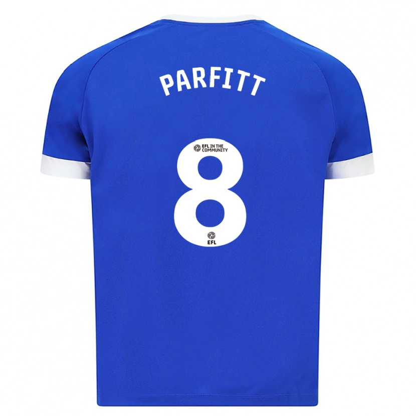 Danxen Kinderen T-Jay Parfitt #8 Blauw Wit Thuisshirt Thuistenue 2025/26 T-Shirt