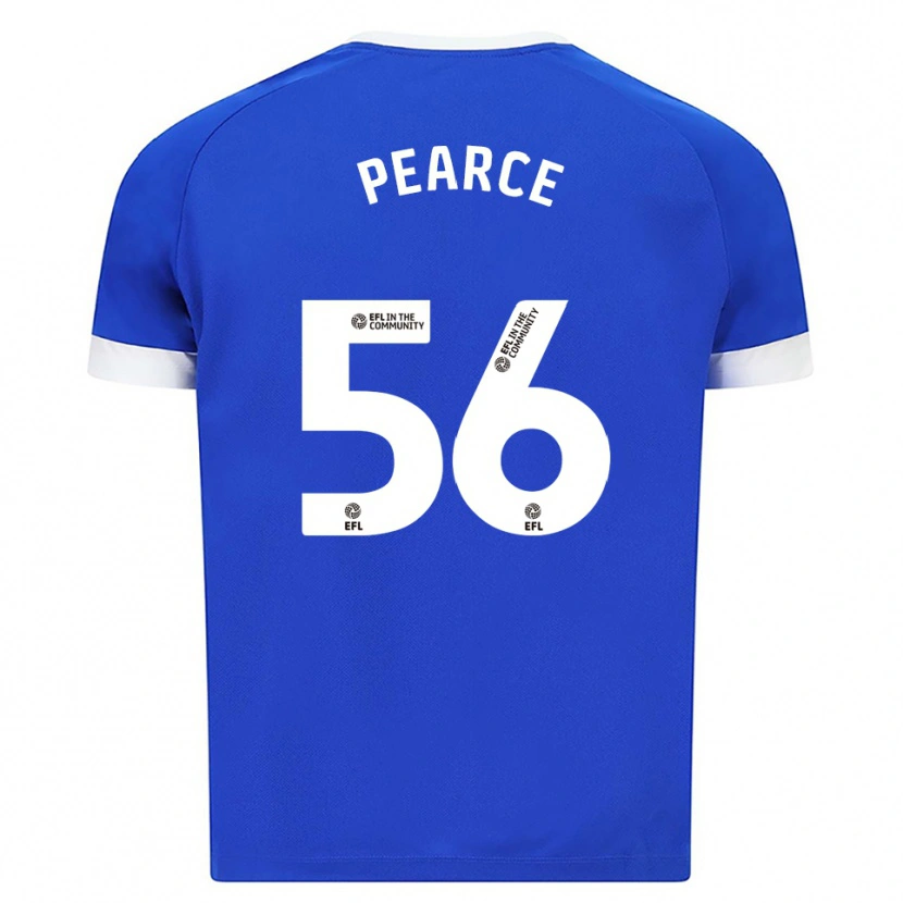 Danxen Kinderen Luke Pearce #56 Blauw Wit Thuisshirt Thuistenue 2025/26 T-Shirt