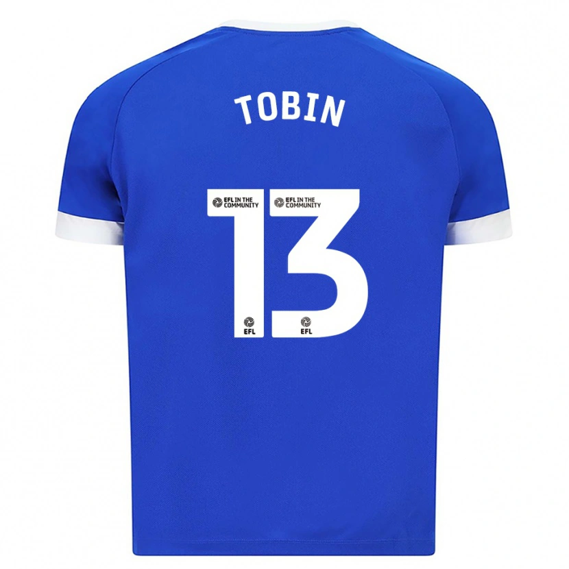 Danxen Kinderen Tiger Tobin #13 Blauw Wit Thuisshirt Thuistenue 2025/26 T-Shirt
