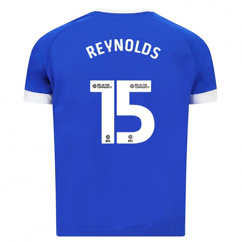 Danxen Kinderen Oliver Reynolds #15 Blauw Wit Thuisshirt Thuistenue 2025/26 T-Shirt