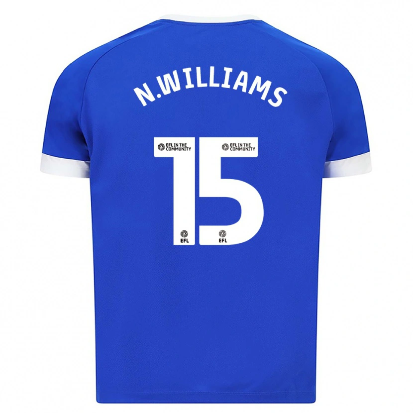 Danxen Kinderen Noah Williams #15 Blauw Wit Thuisshirt Thuistenue 2025/26 T-Shirt