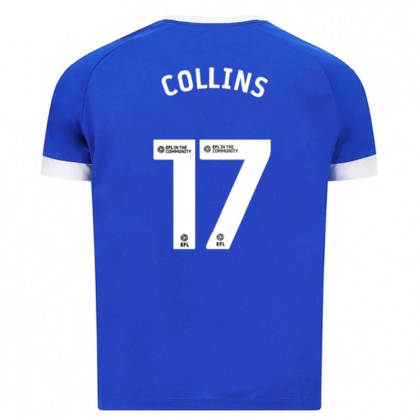 Danxen Kinderen Jamilu Collins #17 Blauw Wit Thuisshirt Thuistenue 2025/26 T-Shirt