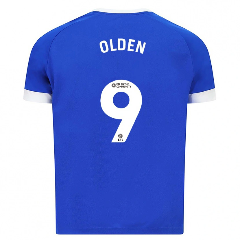 Danxen Kinderen Mackenzie Olden #9 Blauw Wit Thuisshirt Thuistenue 2025/26 T-Shirt