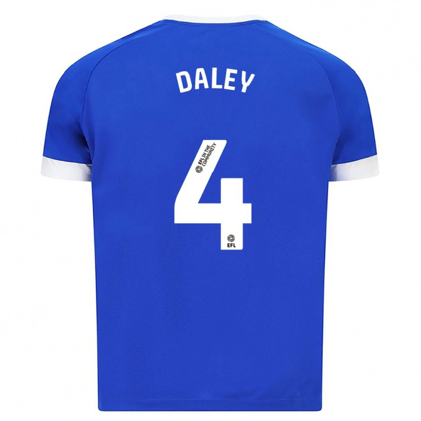 Danxen Kinderen Hannah Daley #4 Blauw Wit Thuisshirt Thuistenue 2025/26 T-Shirt