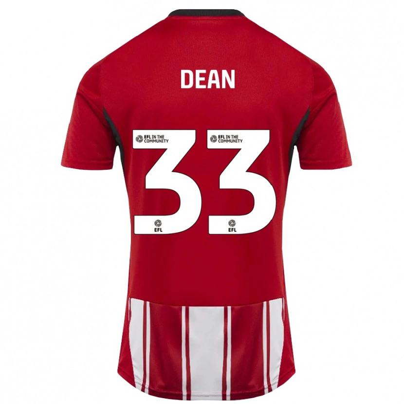 Danxen Kinderen Tom Dean #33 Rood Wit Zwart Thuisshirt Thuistenue 2025/26 T-Shirt