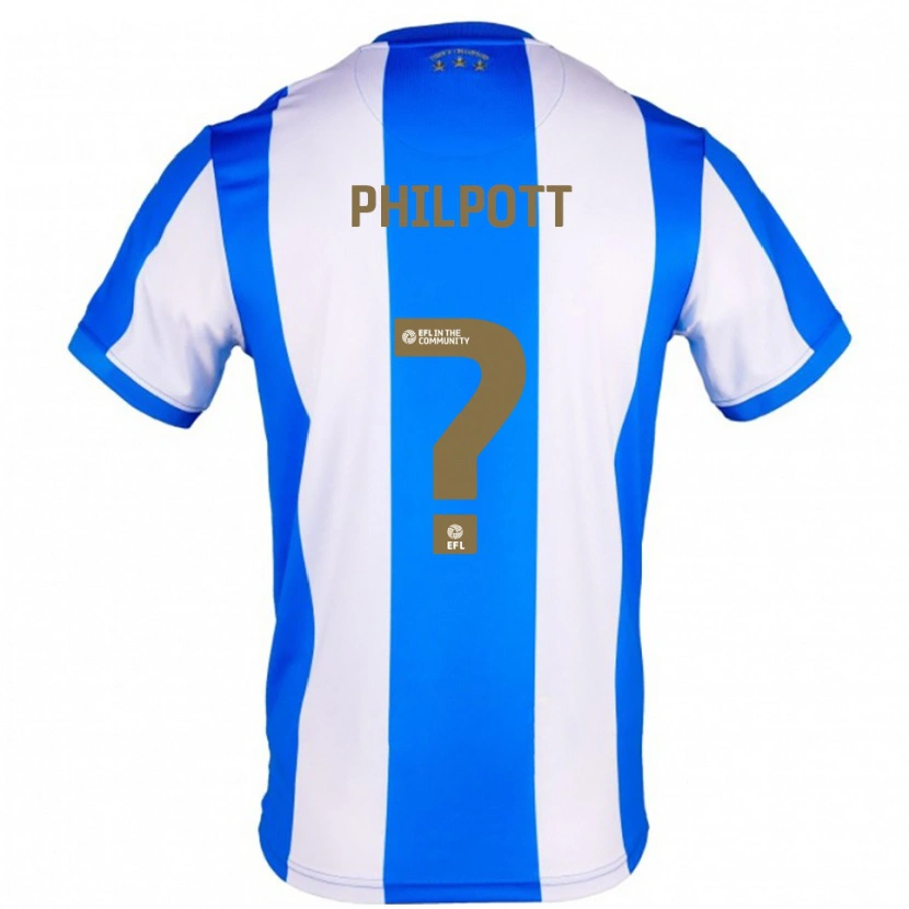 Danxen Kinderen Cian Philpott #0 Blauw Wit Thuisshirt Thuistenue 2025/26 T-Shirt