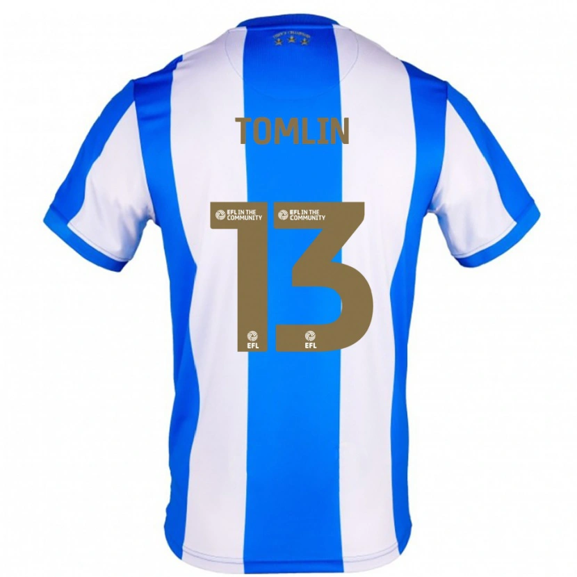 Danxen Kinderen Phoebe Tomlin #13 Blauw Wit Thuisshirt Thuistenue 2025/26 T-Shirt