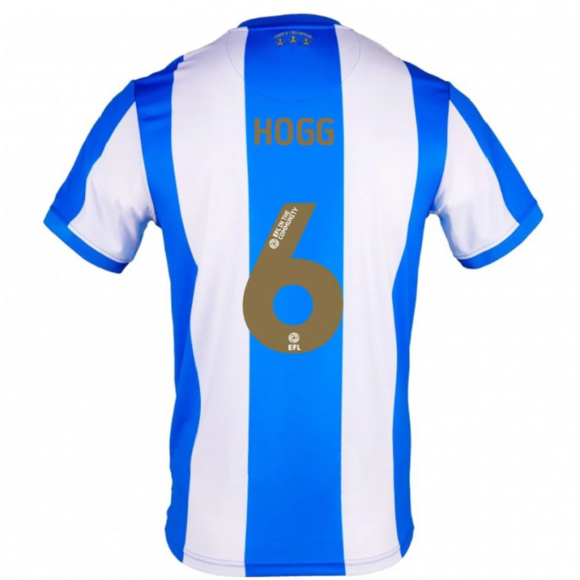 Danxen Kinderen Jonathan Hogg #6 Blauw Wit Thuisshirt Thuistenue 2025/26 T-Shirt