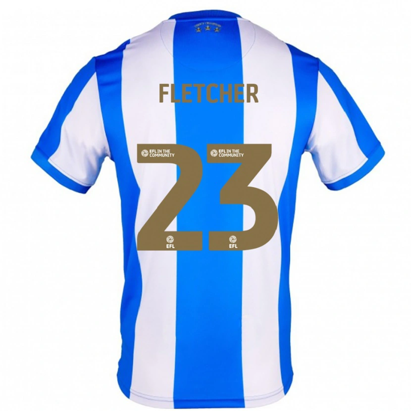 Danxen Kinderen Serena Fletcher #23 Blauw Wit Thuisshirt Thuistenue 2025/26 T-Shirt