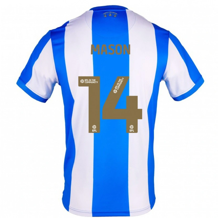 Danxen Kinderen Yasmin Mason #14 Blauw Wit Thuisshirt Thuistenue 2025/26 T-Shirt