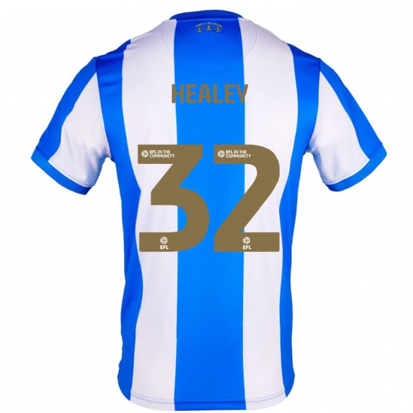 Danxen Kinderen Rhys Healey #32 Blauw Wit Thuisshirt Thuistenue 2025/26 T-Shirt