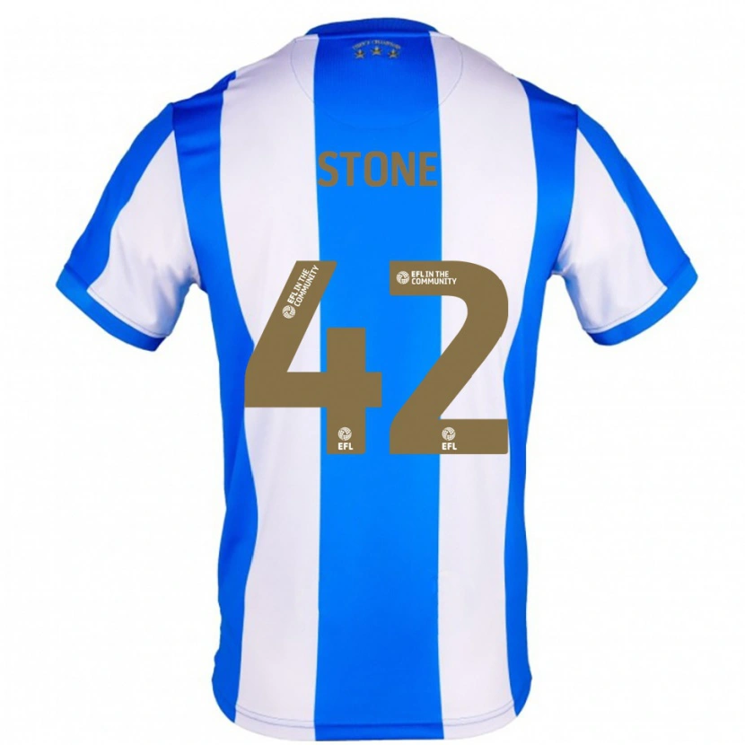 Danxen Kinderen Michael Stone #42 Blauw Wit Thuisshirt Thuistenue 2025/26 T-Shirt