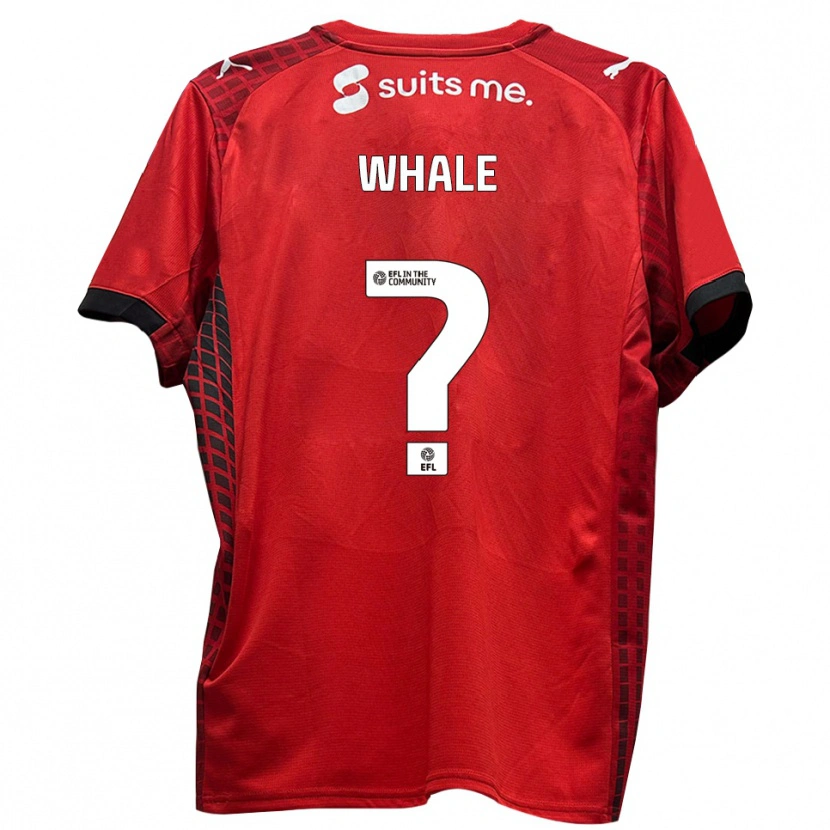 Danxen Kinderen Riley Whale #0 Rood Zwart Thuisshirt Thuistenue 2025/26 T-Shirt