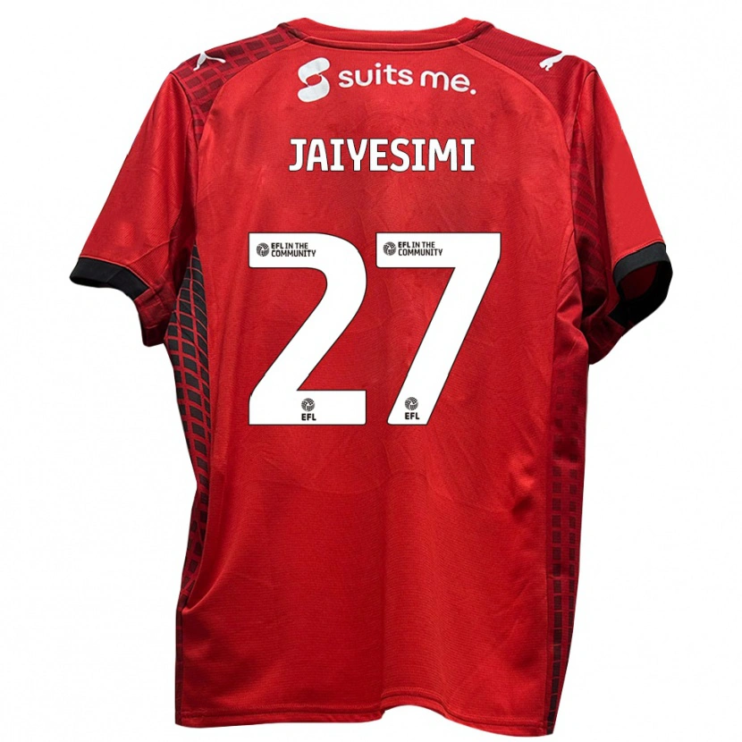Danxen Kinderen Diallang Jaiyesimi #27 Rood Zwart Thuisshirt Thuistenue 2025/26 T-Shirt