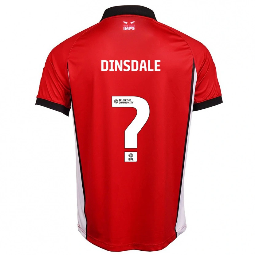 Danxen Kinderen Charlotte Dinsdale #0 Rood Wit Thuisshirt Thuistenue 2025/26 T-Shirt