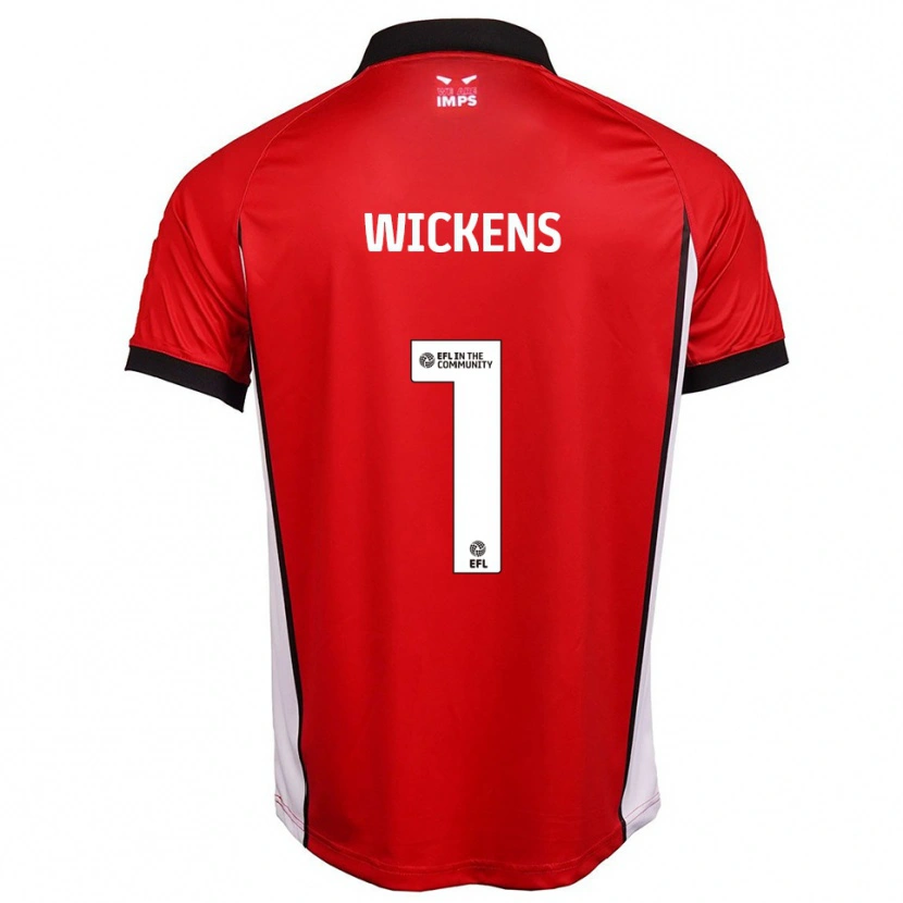 Danxen Kinderen George Wickens #1 Rood Wit Thuisshirt Thuistenue 2025/26 T-Shirt