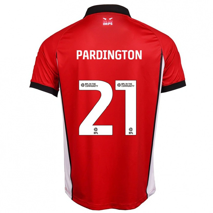 Danxen Kinderen Jamie Pardington #21 Rood Wit Thuisshirt Thuistenue 2025/26 T-Shirt